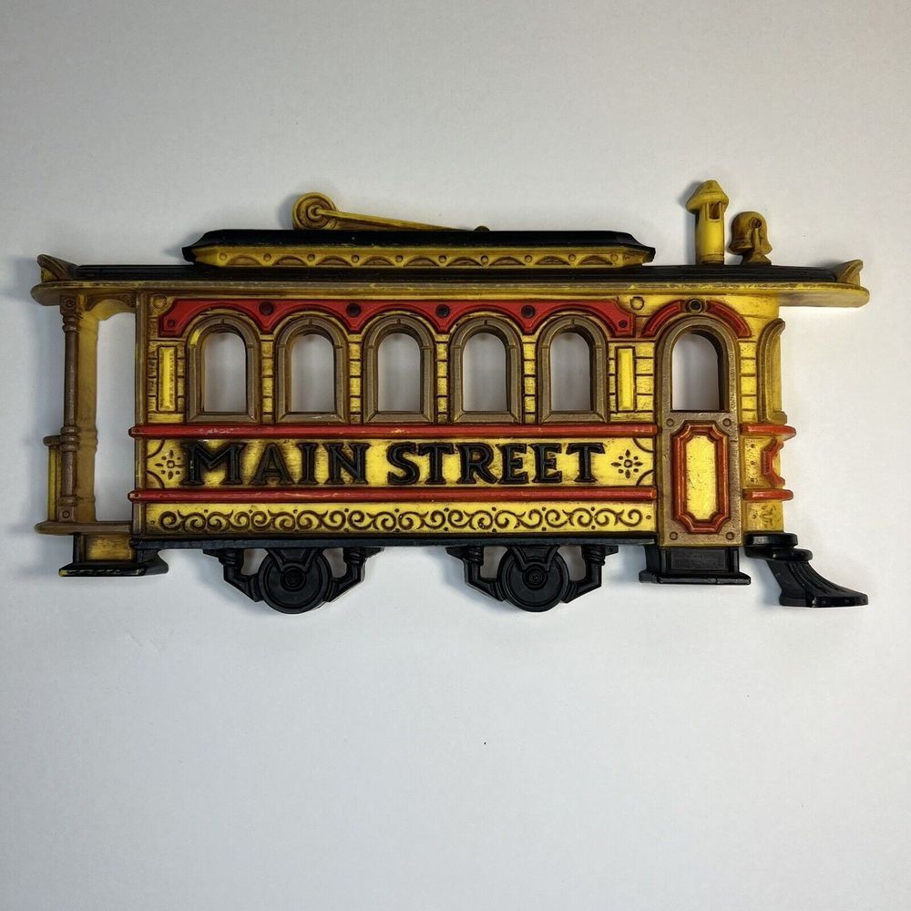 Vintage 1975 Train Trolley‎ and Stage Coach Set Wall Decor USA Home Interior MCM - Picture 4 of 6